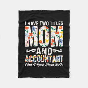 Rekeningoverzicht Mam en accountant Fleece Deken