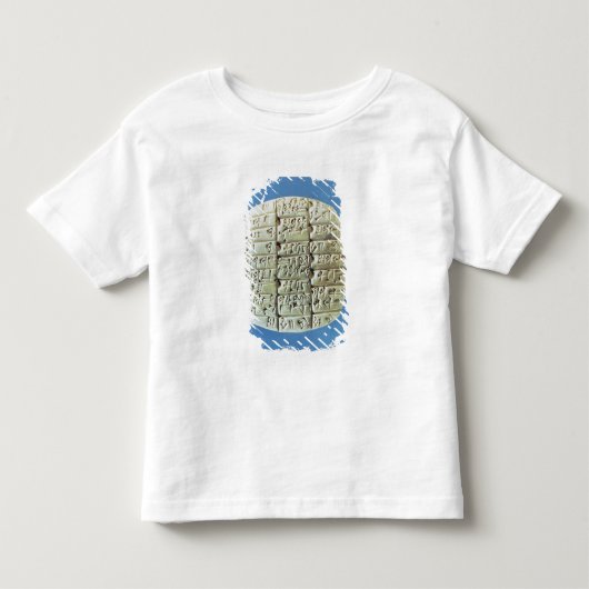 Rekeningoverzicht met cuneiform script, c.2400 BC Kinder Shirts (Voorkant)
