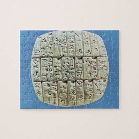 Rekeningoverzicht met cuneiform script, c.2400 BC Legpuzzel (Horizontaal)