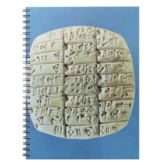 Rekeningoverzicht met cuneiform script, c.2400 BC  Notitieboek (Voorkant)