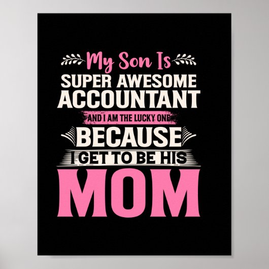 Rekeningoverzicht | Superaccountant Poster (Voorkant)