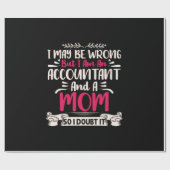 Rekeningoverzicht | Toespraak en moeder Cadeaupapier (Vlak)