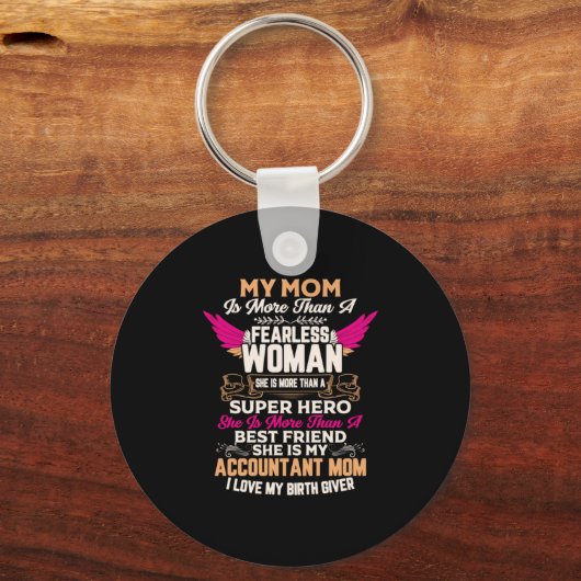 Rekeningoverzicht | Zij is mijn accountant Sleutelhanger (Voorkant)