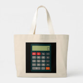 Rekeningscalculator Wiskunde winstmarge van rekeni Grote Tote Bag (Achterkant)