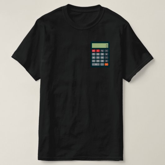 Rekeningscalculator Wiskunde winstmarge van rekeni T-shirt (Design voorkant)