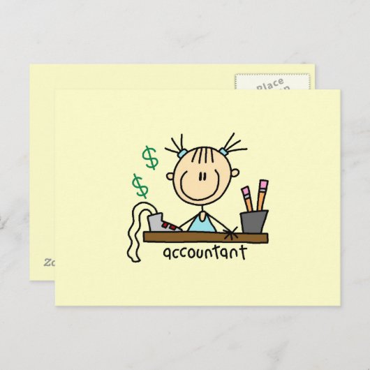 Rekeningsfiguur Briefkaart (Voorkant / Achterkant)