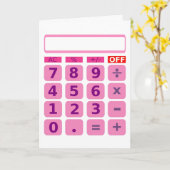 Rekenkaart Kaart (Gele Bloem)