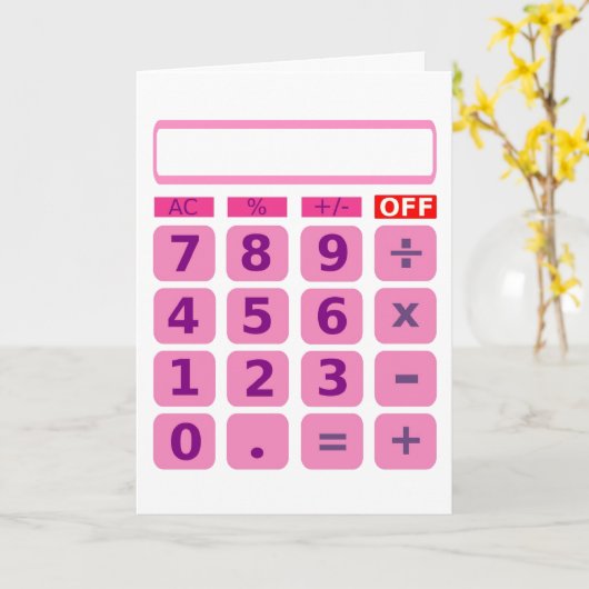 Rekenkaart Kaart (Gele Bloem)