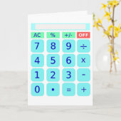 Rekenkaart Kaart (Gele Bloem)