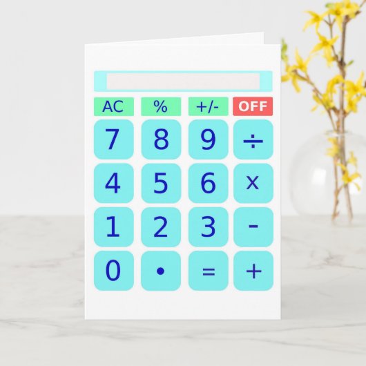Rekenkaart Kaart (Gele Bloem)