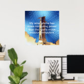 Rekenkracht van Apollo 11 Poster (Thuiskantoor)
