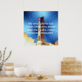 Rekenkracht van Apollo 11 Poster (Keuken)