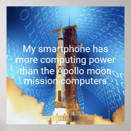 Rekenkracht van Apollo 11 Poster