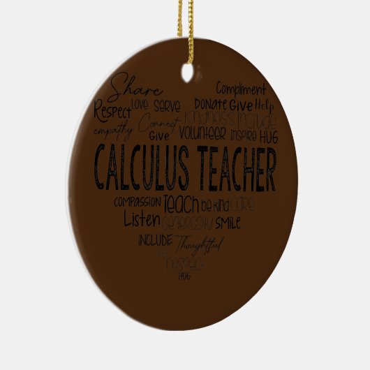 Rekenkundige Wiskunde leraren algebra Squad Keramisch Ornament (Rechts)