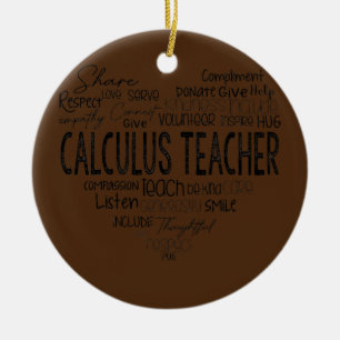 Rekenkundige Wiskunde leraren algebra Squad Keramisch Ornament