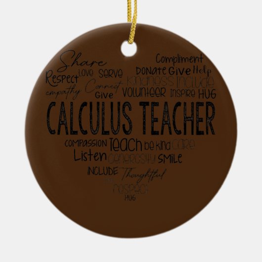 Rekenkundige Wiskunde leraren algebra Squad Keramisch Ornament (Voorkant)