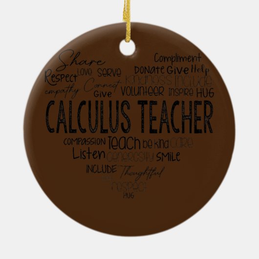 Rekenkundige Wiskunde leraren algebra Squad Keramisch Ornament (Achterkant)