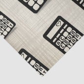 Rekenmachine Accountant Hart Gouden Tissuepapier (Detail)