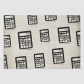 Rekenmachine Accountant Hart Gouden Tissuepapier (Voorkant)