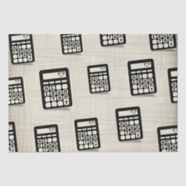 Rekenmachine Accountant Hart Gouden Tissuepapier