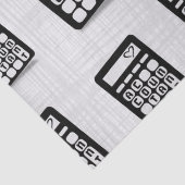 Rekenmachine Accountant Hart Grijs Tissuepapier (Detail)