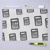 Rekenmachine Accountant Hart Grijs Tissuepapier (Craft)