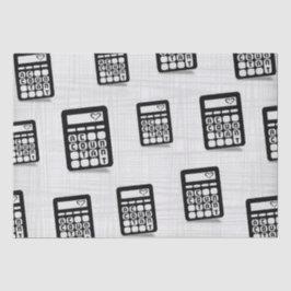 Rekenmachine Accountant Hart Grijs Tissuepapier