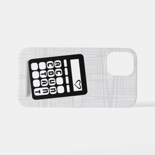 Rekenmachine Accountant Hart iPhone Hoesje (Achterkant horizontaal)