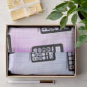 Rekenmachine Accountant Hart Roze Blauw Paarse Tissuepapier (Geschenk)