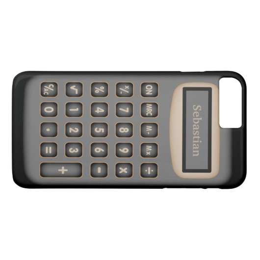 Rekenmachine Case-Mate iPhone Case (Achterkant (Horizontaal))