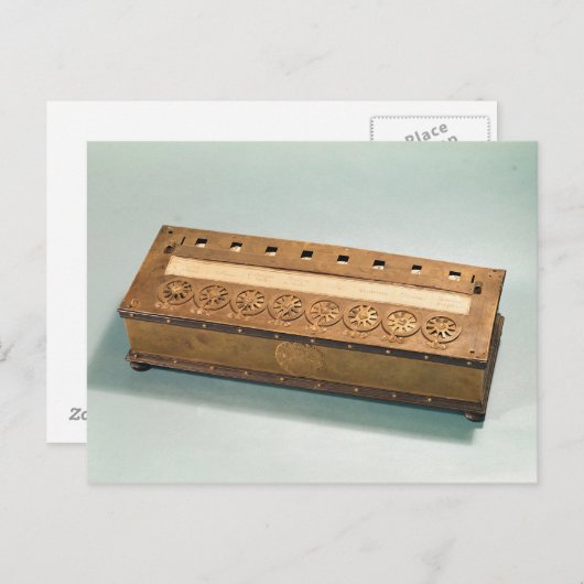 Rekenmachine door Blaise Pascal wordt uitgevonden Briefkaart (Voorkant / Achterkant)
