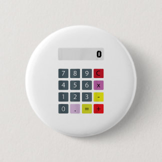 Rekenmachine Halloween is lui Ronde Button 5,7 Cm