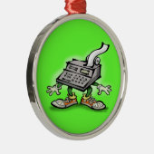 Rekenmachine Metalen Ornament (Rechts)
