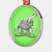 Rekenmachine Metalen Ornament (Links)