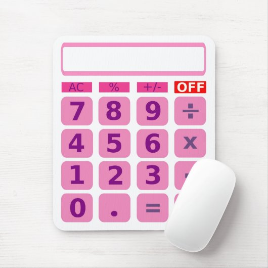 Rekenmachine Mousepad Muismat (Met muis)