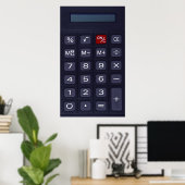 rekenmachine poster (Thuiskantoor)