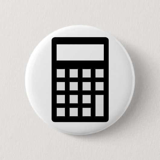 Rekenmachine Ronde Button 5,7 Cm (Voorkant)