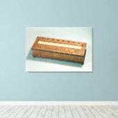 Rekenmachine uitgevonden door Blaise Pascal Canvas Afdruk (Insitu (Houten vloer))