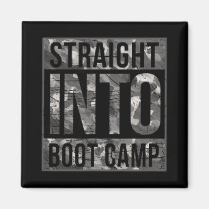 Rekruterings T-Shirt voor Basisopleiding Boot Camp Magneet