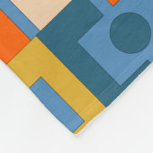REKTANGEL Retro Hedendaags Geometrisch Patroon Fleece Deken (Hoek)