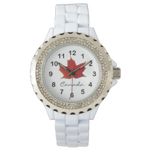 Rel Maple Canadees herfst blad Horloge