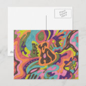"Relase" Abstract Briefkaart (Voorkant / Achterkant)