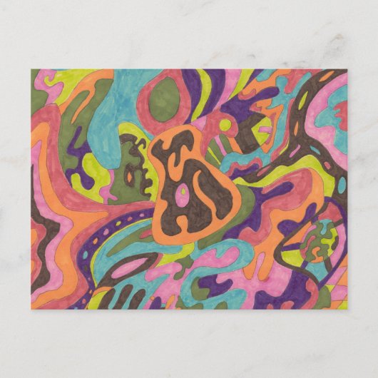 "Relase" Abstract Briefkaart (Voorkant)