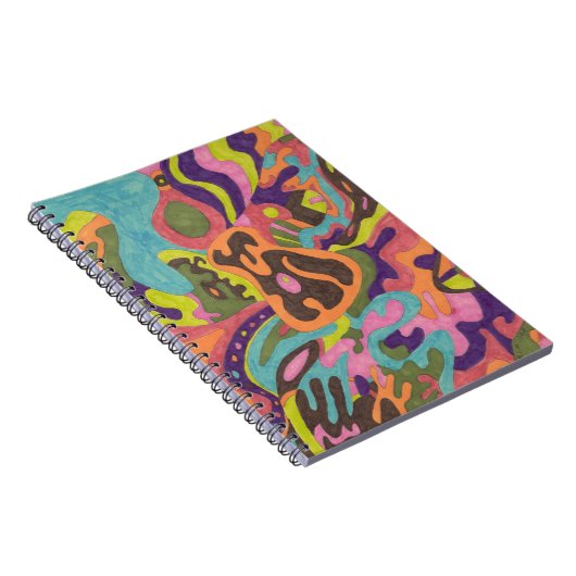 "Relase" Abstracte kunst Notitieboek (Rechterzijde)