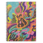 "Relase" Abstracte kunst Notitieboek (Voorkant)
