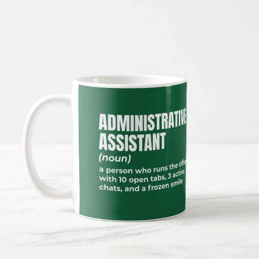 Relatable Administrative Assistant-definitie Koffiemok (Links)