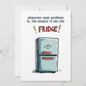 Relatable Diet Fridge Meme voor Serial Snackers Kaart (Voorkant)