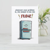 Relatable Diet Fridge Meme voor Serial Snackers Kaart (Staand voorkant)