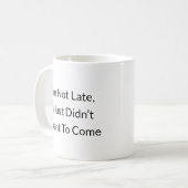 Relatable Lazy Genius Humor Mok voor werk of thuis (Voorkant links)