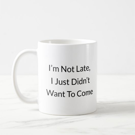 Relatable Lazy Genius Humor Mok voor werk of thuis (Links)